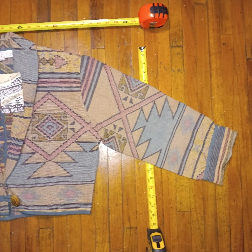 Flashback Vintage Geometric Patterned Jacket - Picture 3 of 4